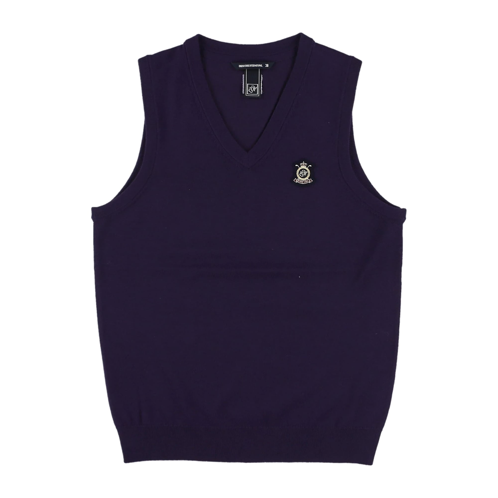 WOMEN CASHWOOL ニットベスト パープル