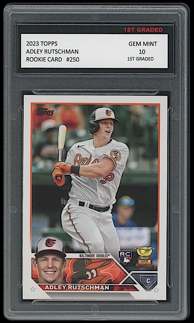 Adley Rutschman 2023 Topps Rookie Card Baltimore Orioles #250 (Gem