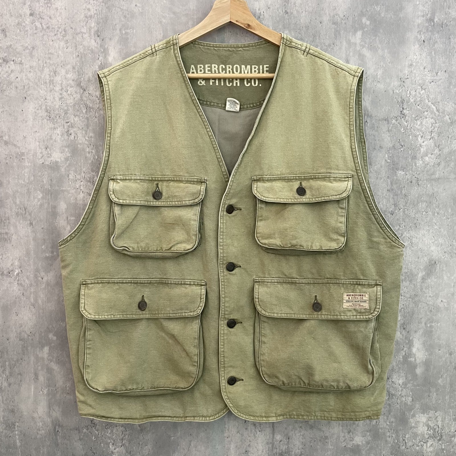 00s vintage 古着 ビンテージ アバクロ ハンティングベスト ダック地