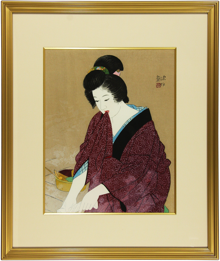 伊東 深水 「湯気」 Shinsui Ito - 創業36年 美術品販売 Gallery Tanabe