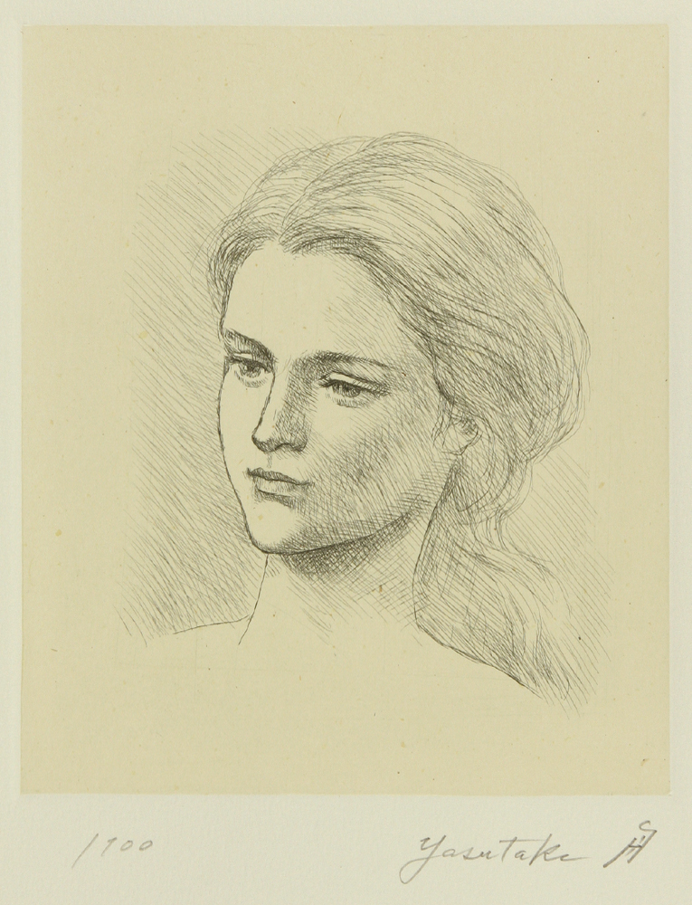 舟越 保武 「若い女の顔 (B)」 Yasutake Funakoshi - 創業36年 美術品