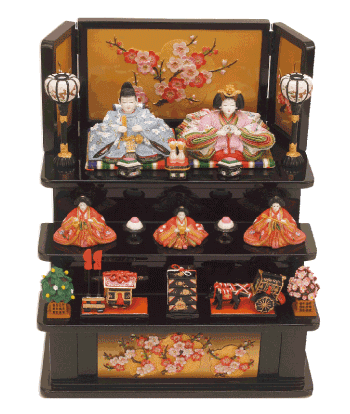 丹青堂のコンパクト段飾り