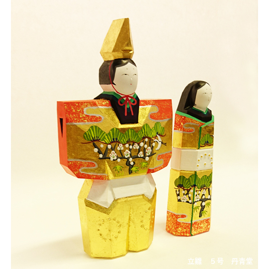 奈良の一刀彫お雛様 雛人形・立雛5号（神泉作） 商品詳細 丹青堂｜書道