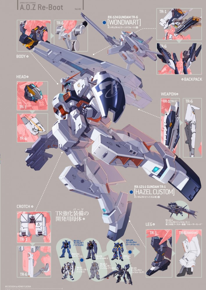機動戰士GUNDAM A.O.Z Re-Boot》MS設定: RX-121-1 Gundam TR-1 [Hazel