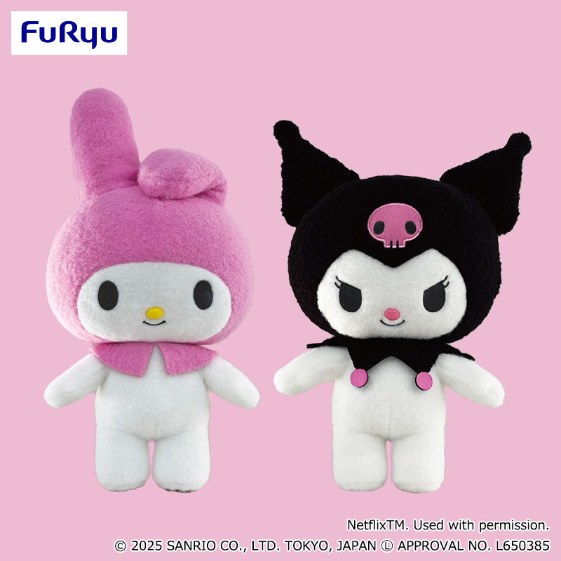 Netflixシリーズ「My Melody & Kuromi」 BIGぬいぐるみ｜タイトーの7月