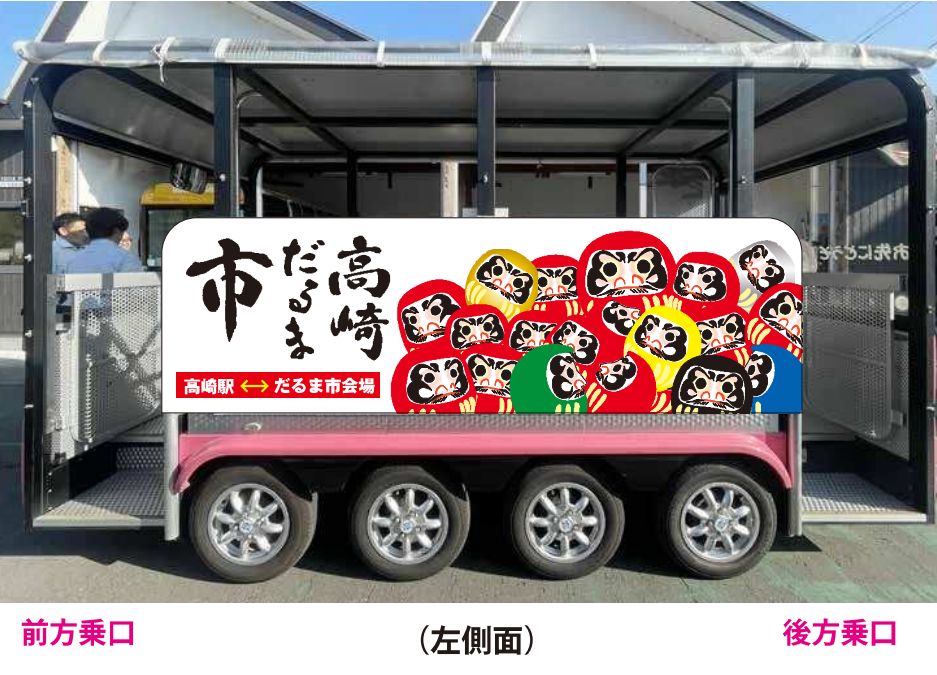 高崎だるま市／新企画でだるま絵付け体験・低速電動バス | 高崎新聞