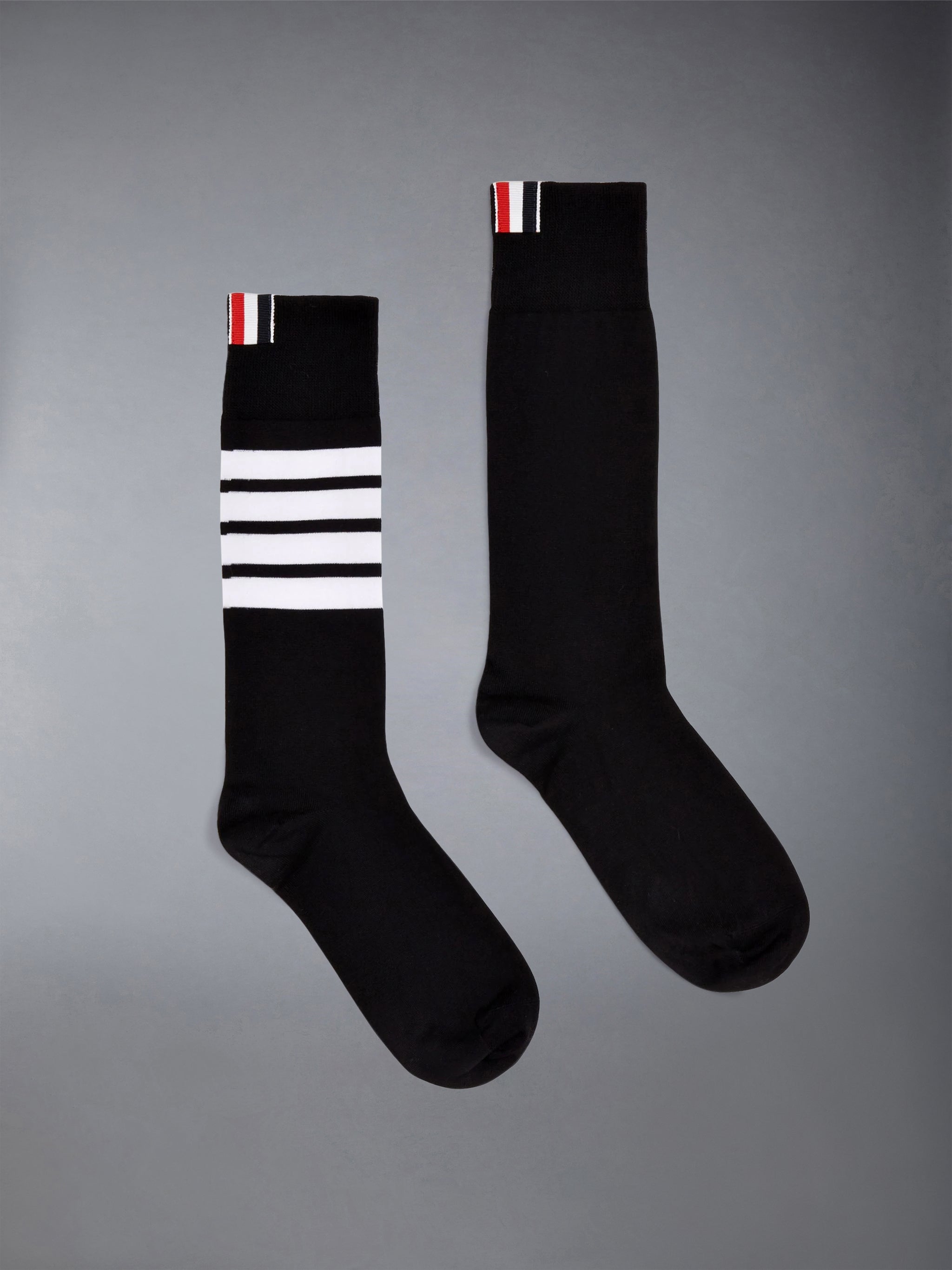 Cotton 4-Bar Mid Calf Sock | Thom Browne