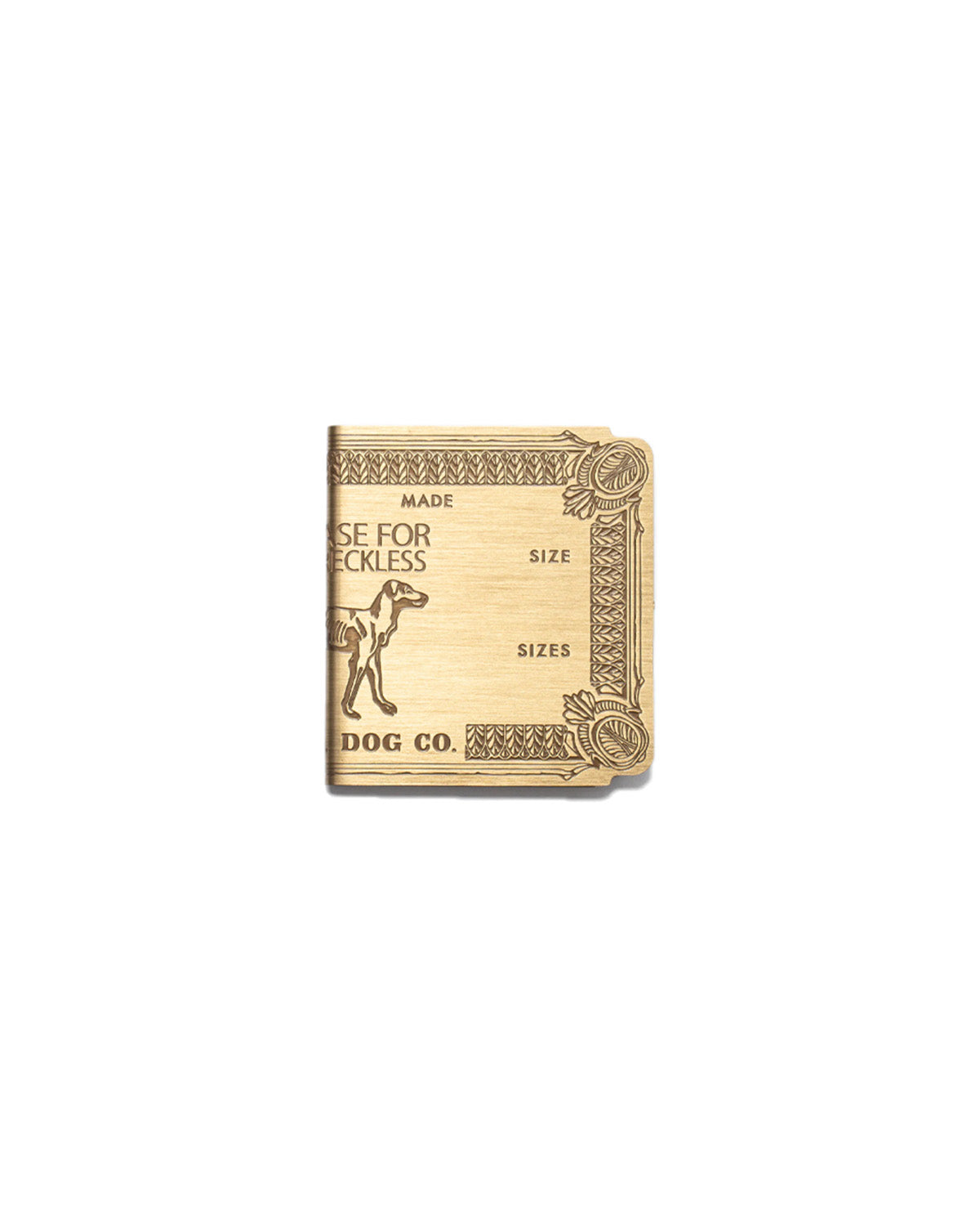 MONEY CLIP - Brass – THE H.W.DOG&CO.