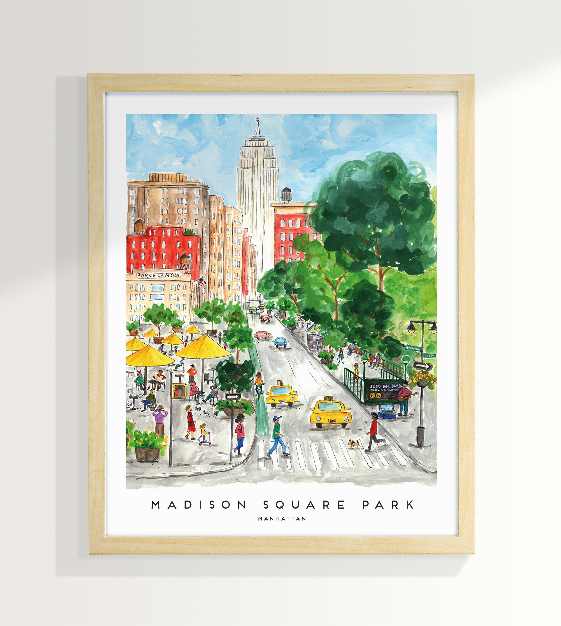 New York Madison Square Park 8x10 inch Art Print – The Paperhood