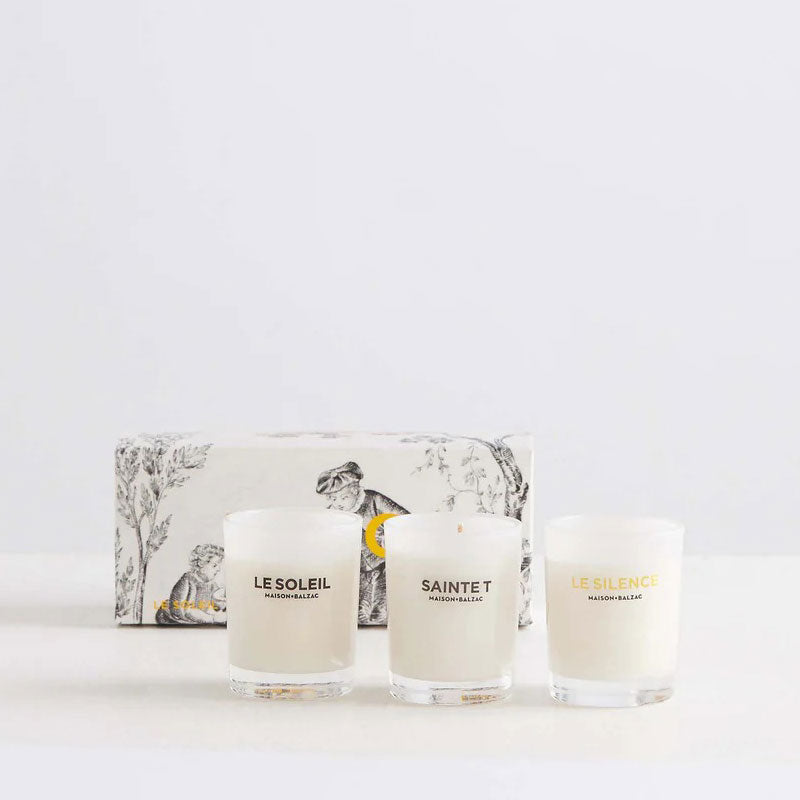 Trio Candle MERCI by Maison Balzac Set I フレグランスキャンドル I