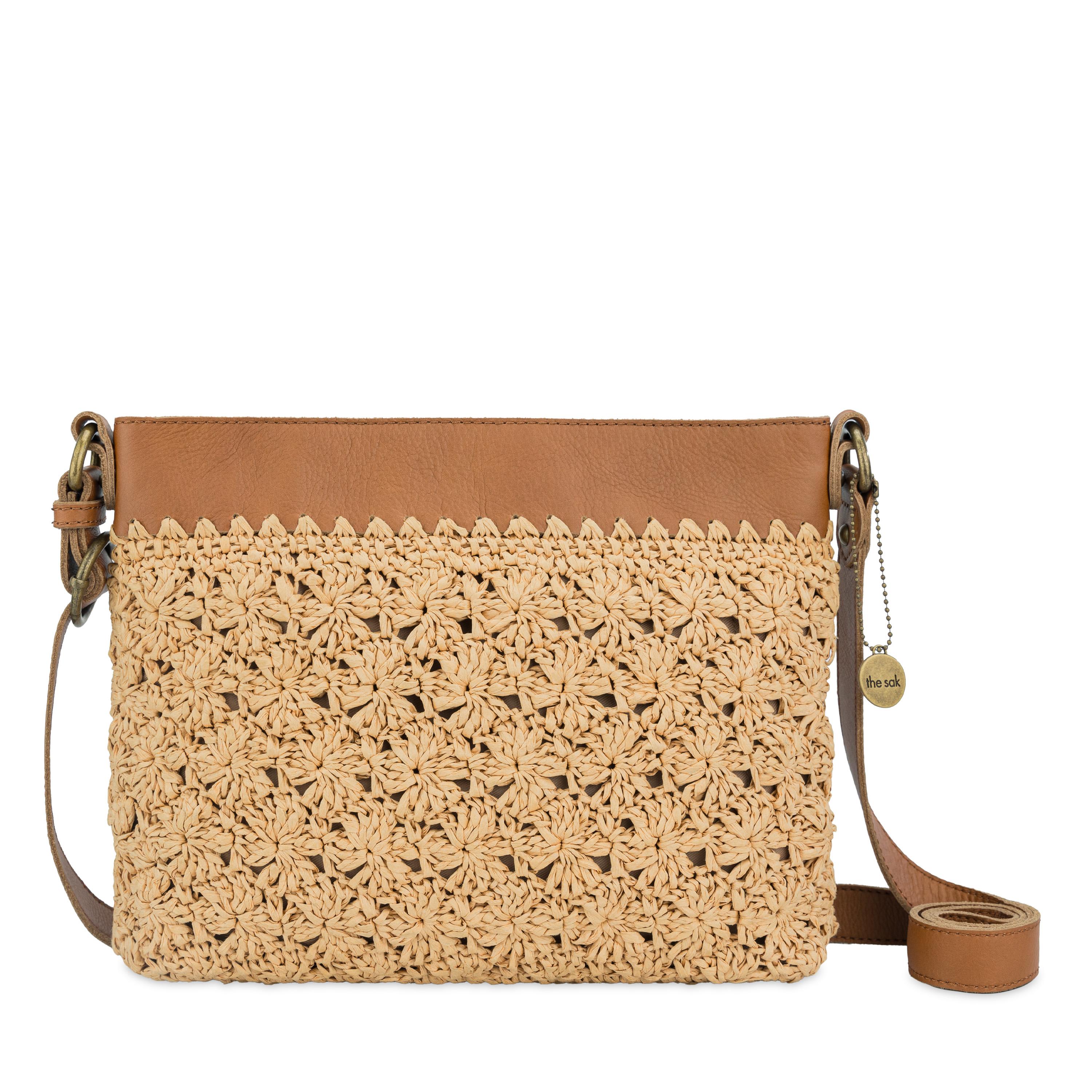 Melrose Crossbody Bag in Natural Primrose Straw – The Sak