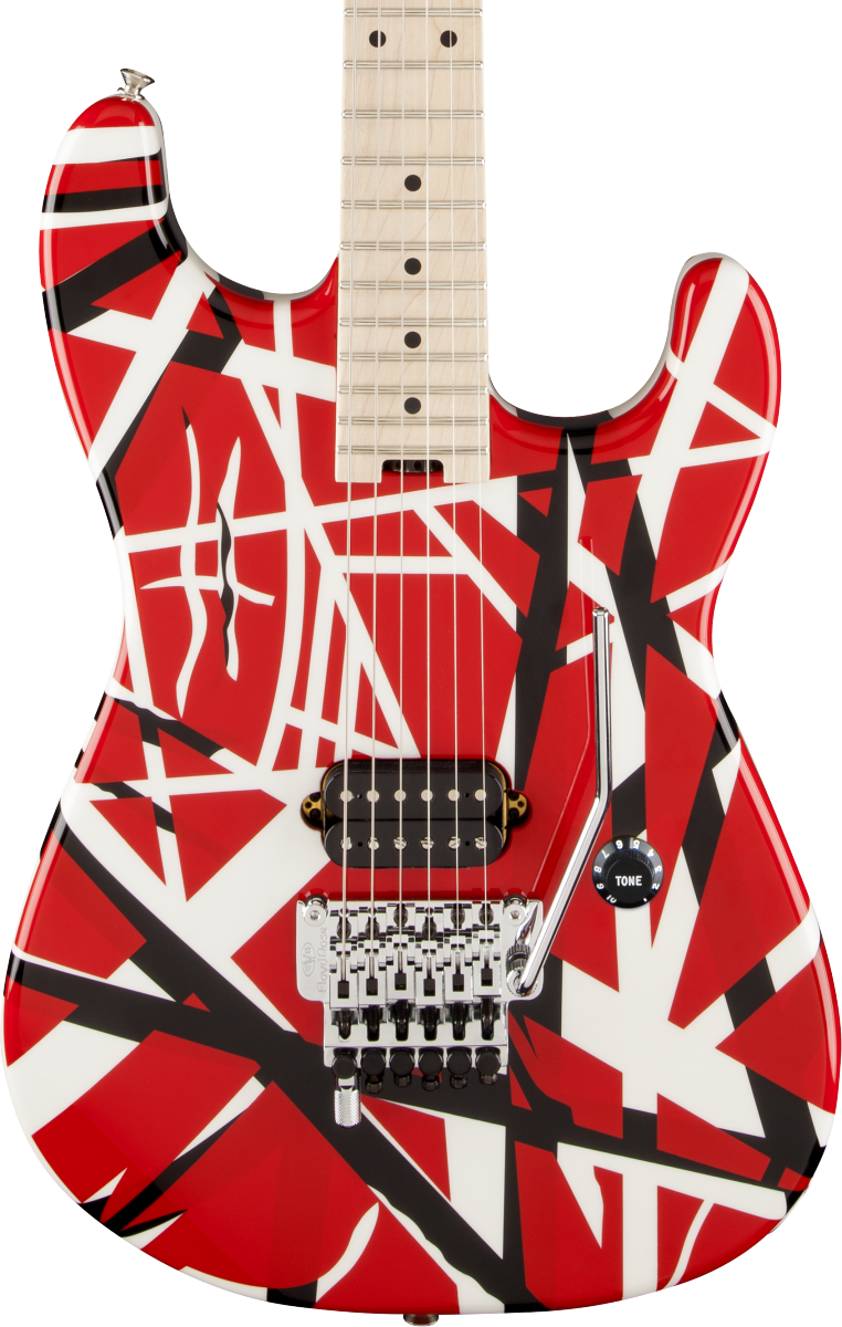 EVH Striped Series Red w/ Black Stripes – Tone Shop Guitars
