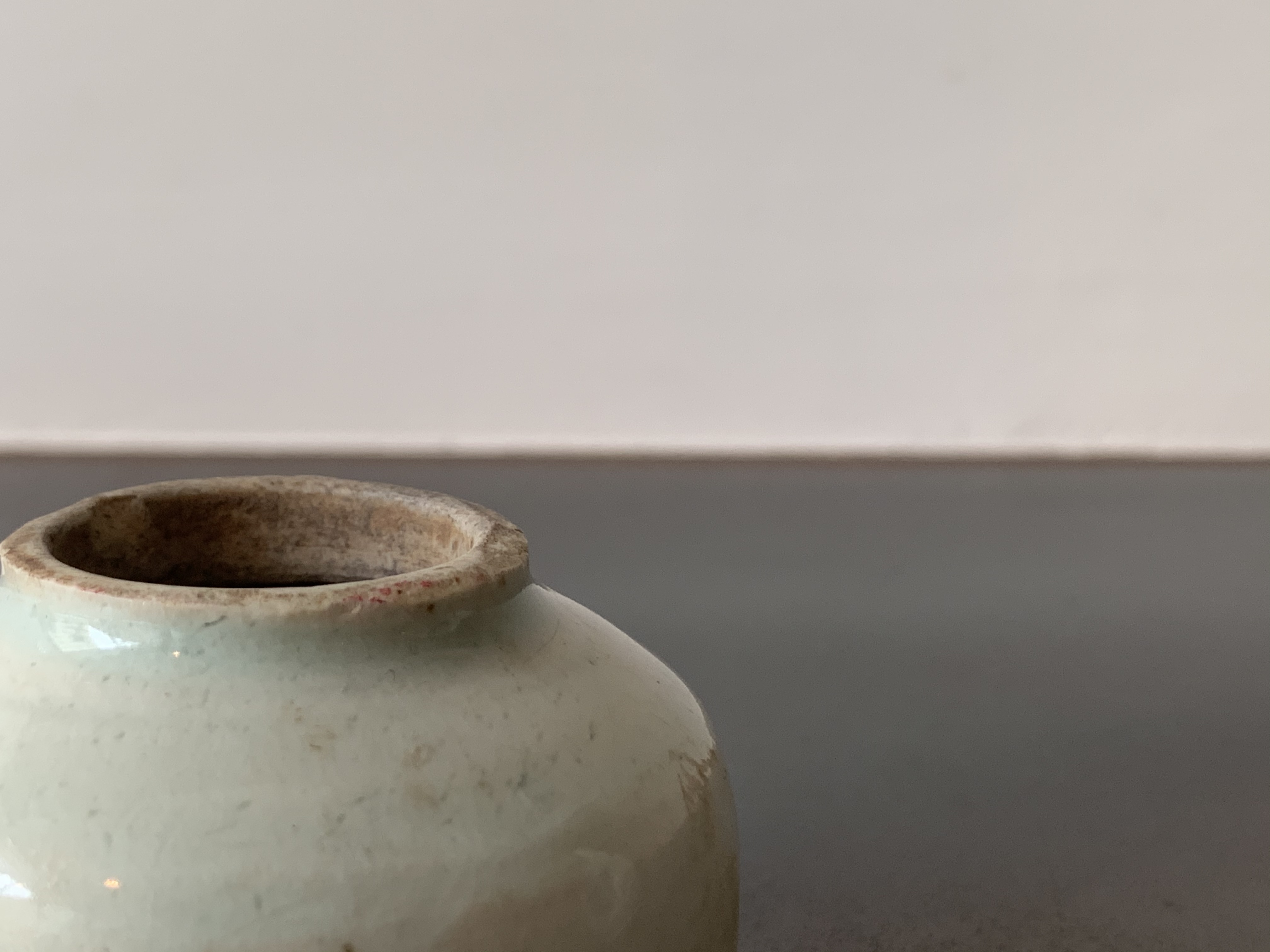 アンティーク輪線文 蓋物 古瀬戸 花器 古道具 骨董 検:白洲正子 秦秀雄