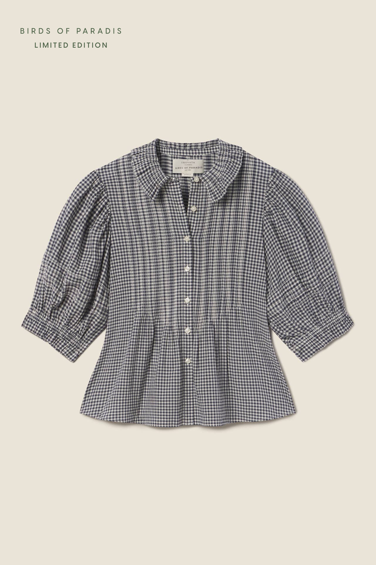 Jess Blouse Inkwell Gingham