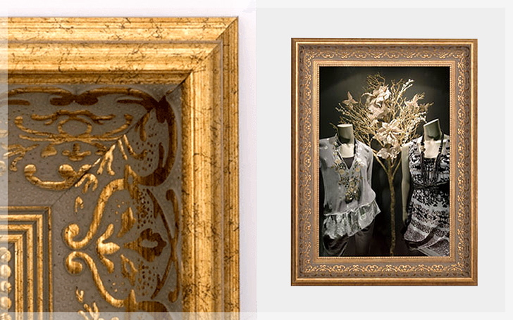 木製 フレーム 額縁 大型 絵画 写真 染色 ポスター 展示 アンティーク