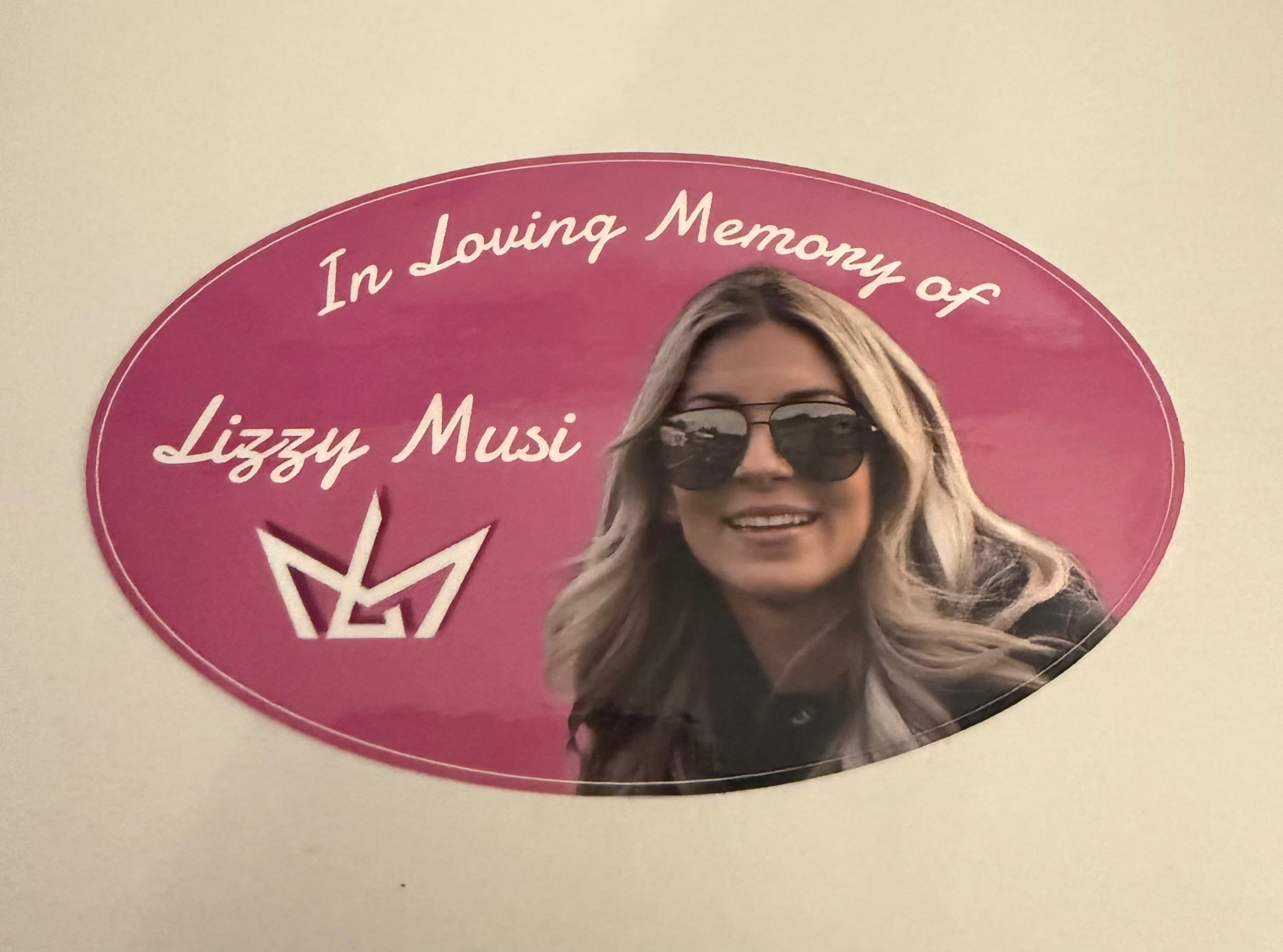 2pk) In loving memory of Lizzy Decals – Tricia Musi Racing