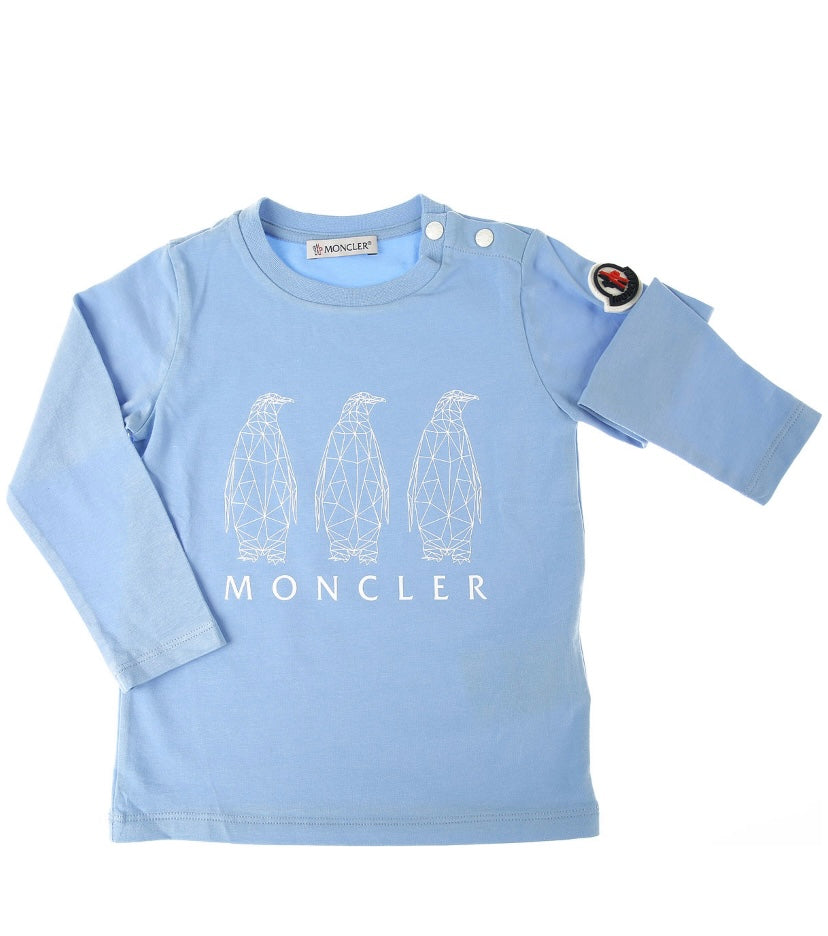 Moncler Long Sleeve Penguin Baby T-Shirt – TuesdaysChild.com