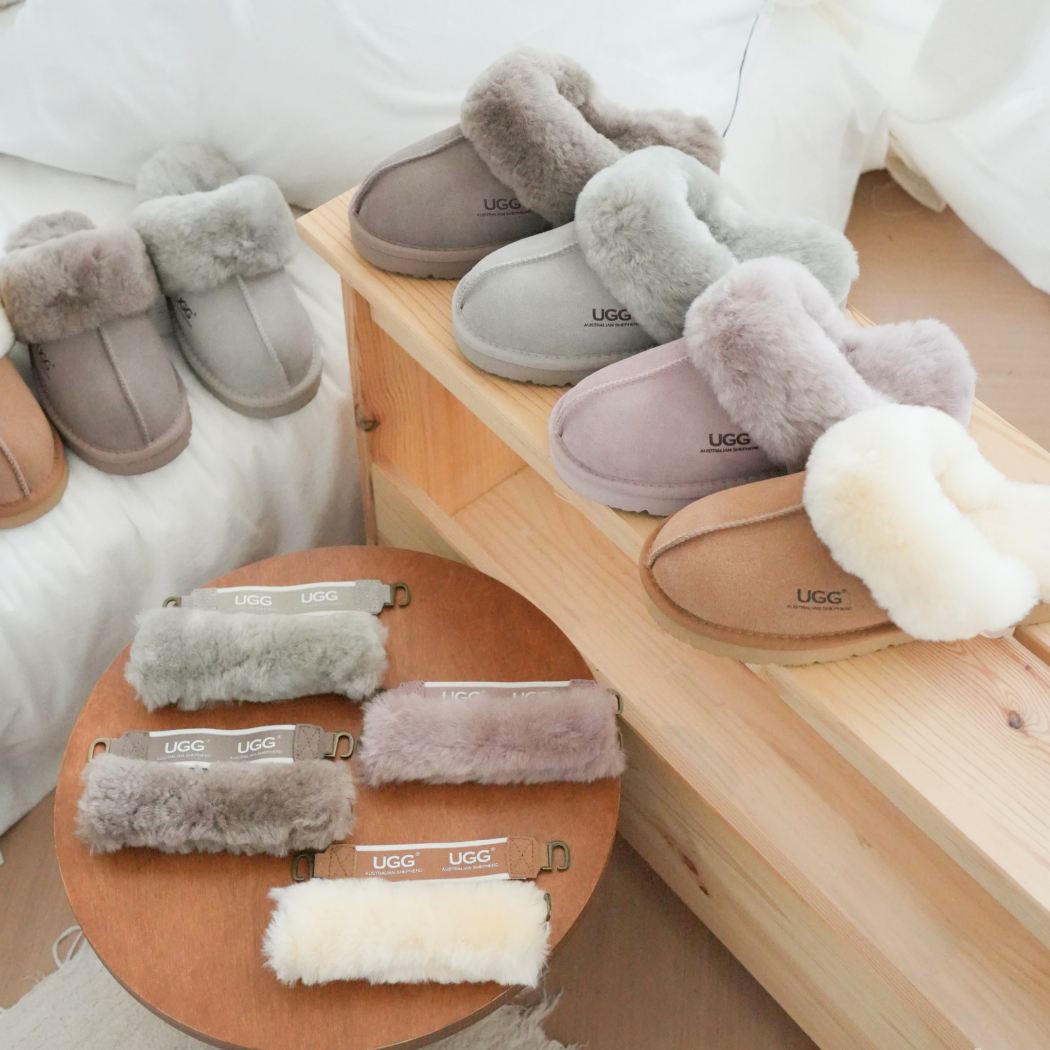 AUSTRALIAN SHEPHERD® 3-Way Style UGG Women Slippers Removable Wool