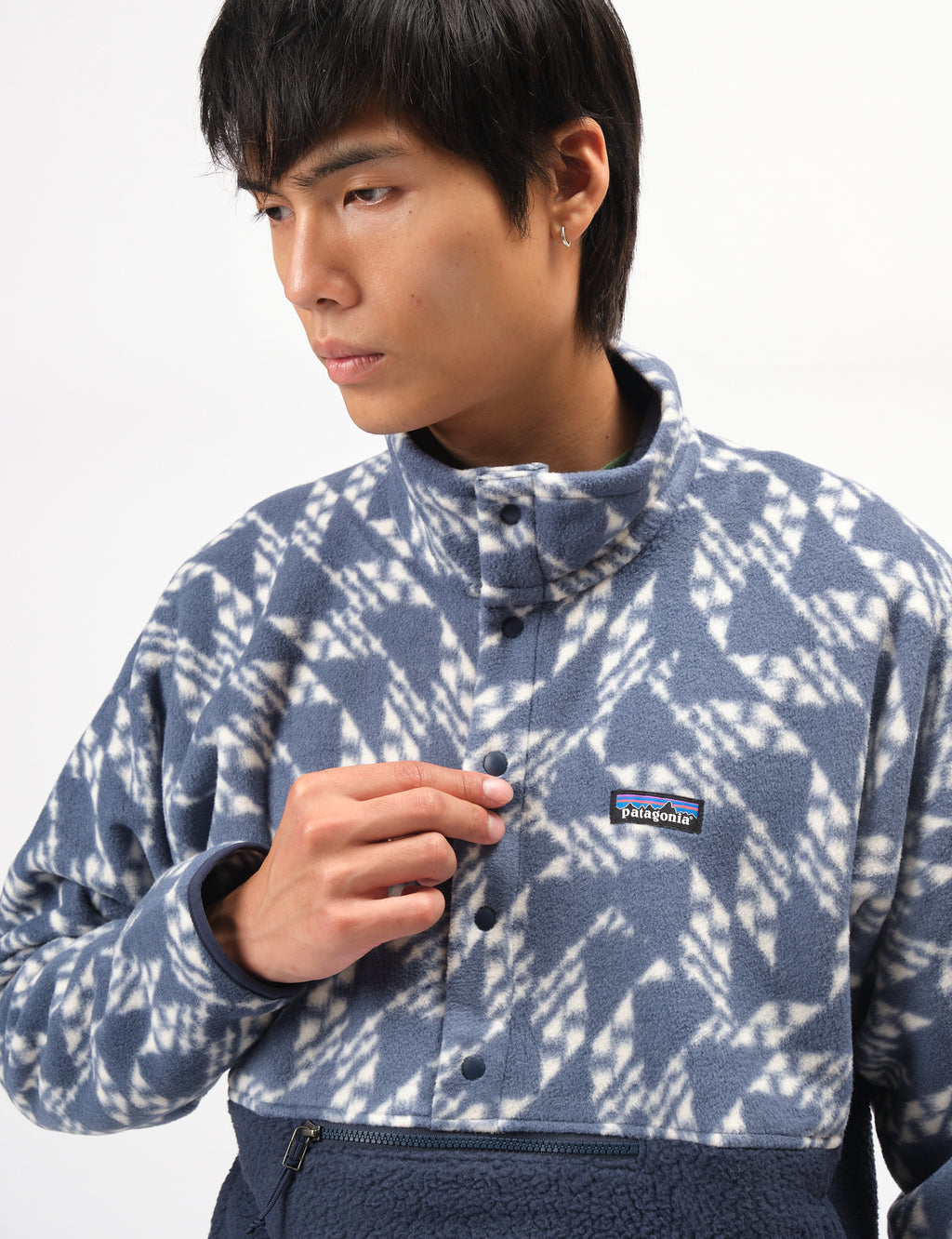 Patagonia Retro Pile 1/2 Snap Pullover - New Navy Blue | Urban