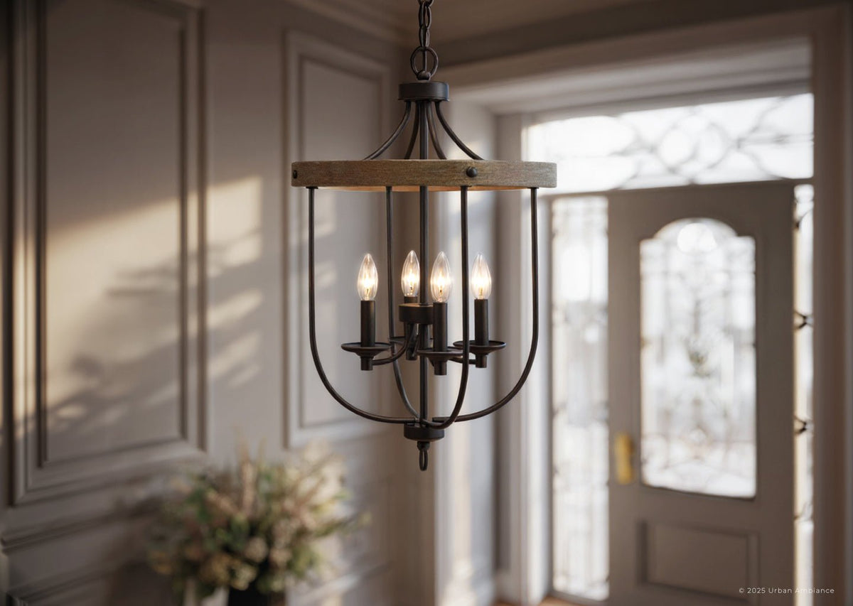 UHP3560 French Rustic Chandelier, 26.25