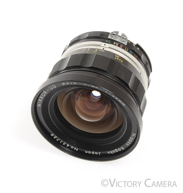 Nikon Nikkor-UD 20mm f3.5 Factory AI'd Wide Angle Lens [EXC+]