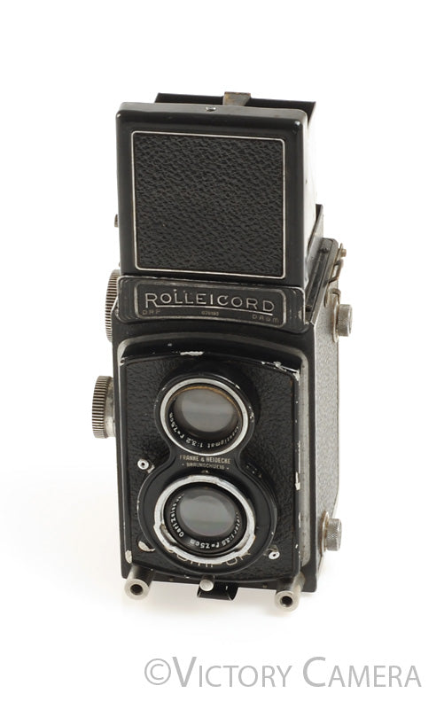 Rolleicord II Type 3 Twin Lens Reflex Camera w/ 7.5cm f3.5 Triotar Len
