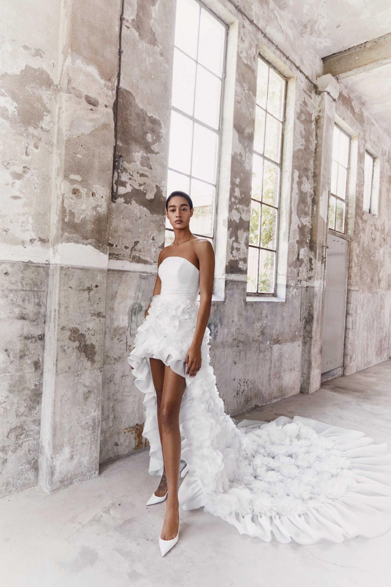 VRM249 - VOLANT FLOWER HIGH-LOW GOWN – Viktor&Rolf