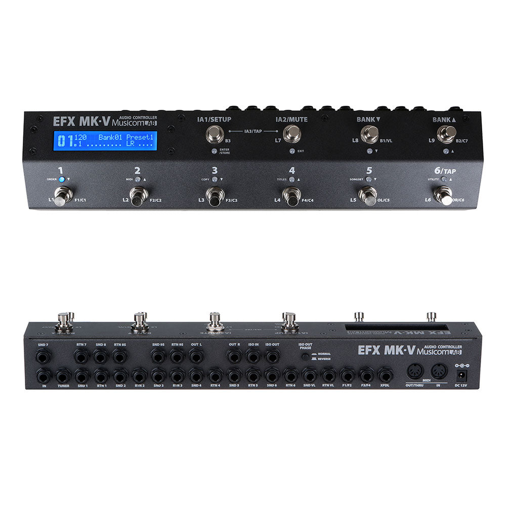 Musicom Lab EFX MK V Pedalboard Controller Switcher | Vision Guitar