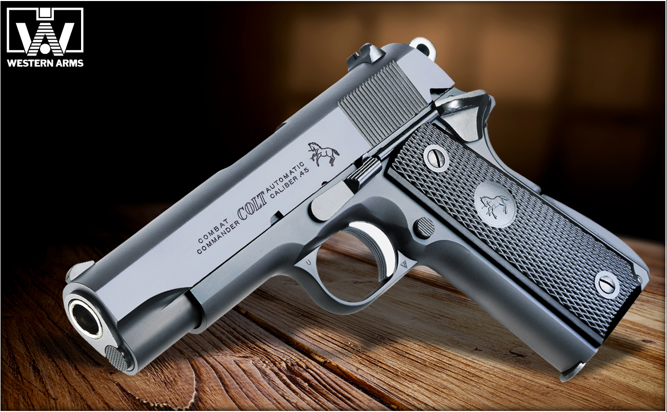 完売】WA【コルト】コンバットコマンダー ガンブラックver. 【WESTERN