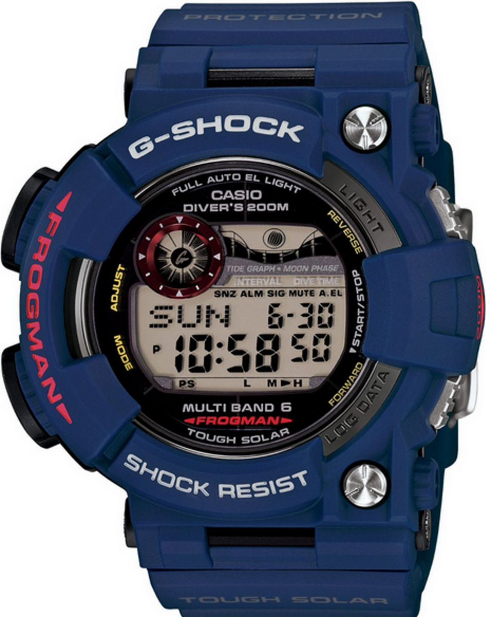 Casio G-Shock Frogman 200M ISO Diver Men In Navy Blue GWF-1000NV