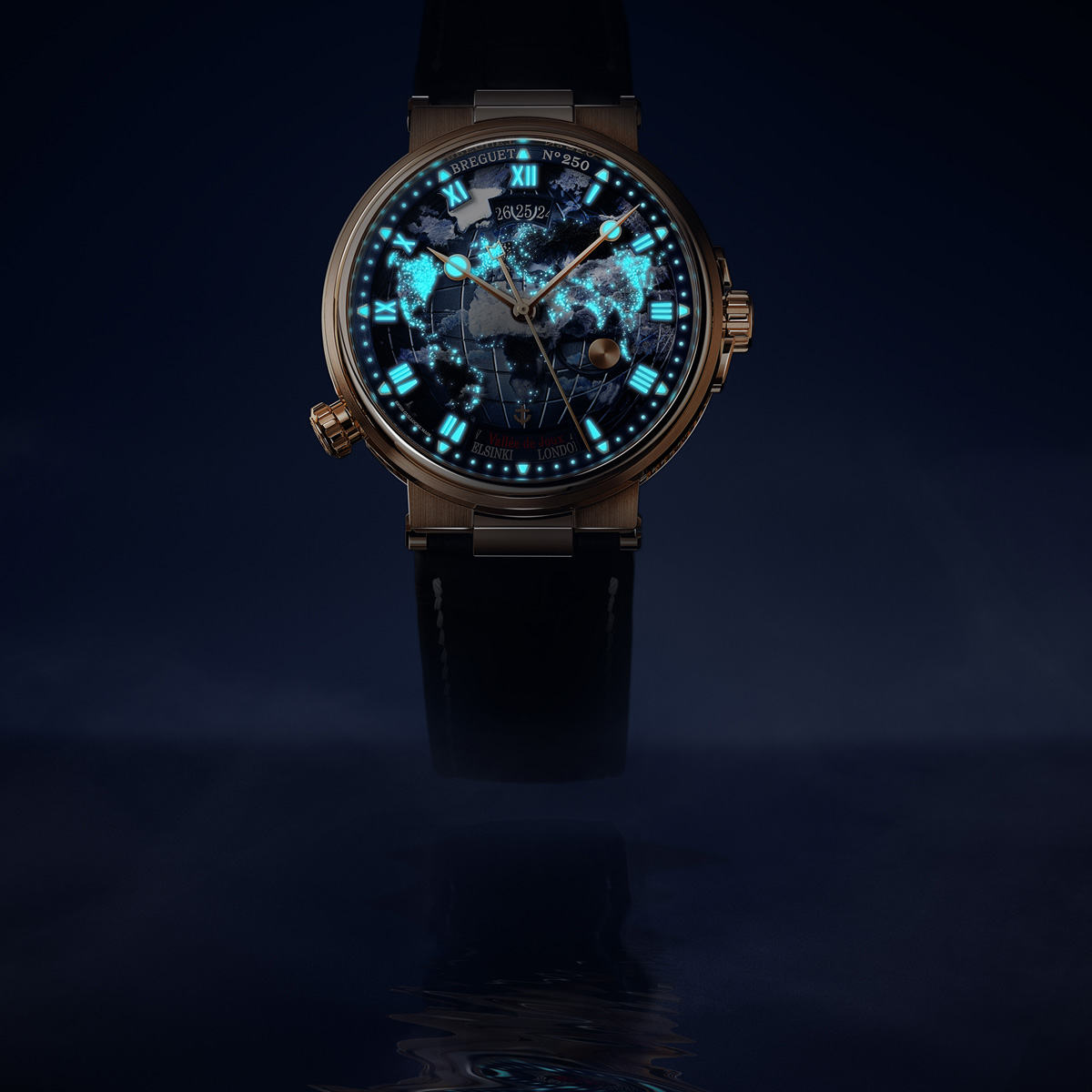 ブレゲ創業250周年を記念する「マリーン オーラ・ムンディ 5555」が