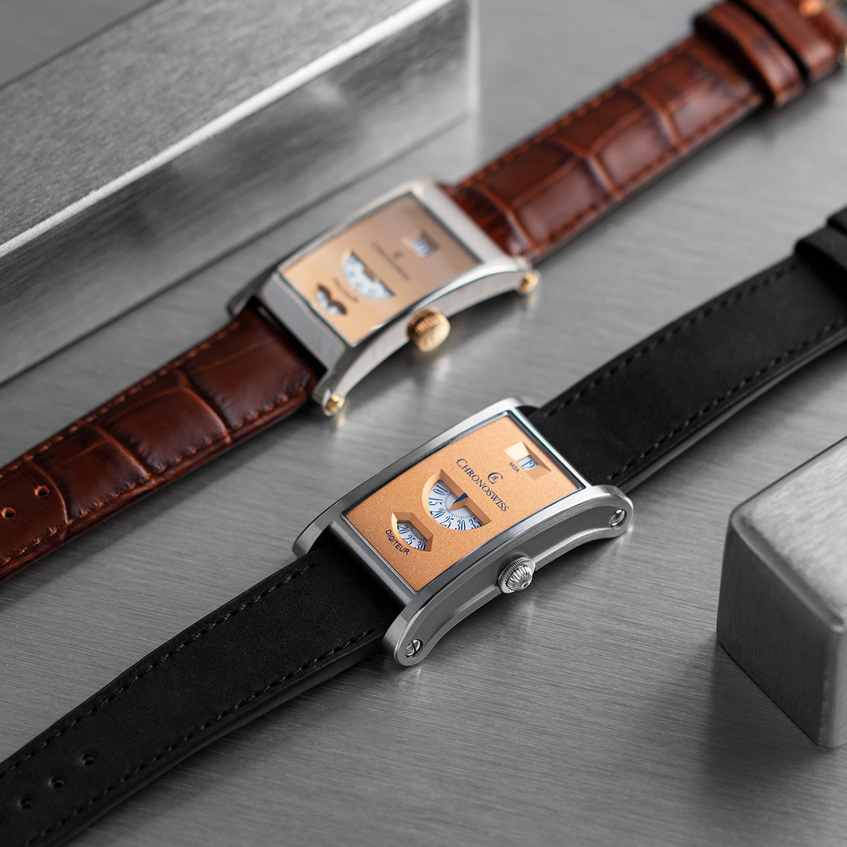 20年ぶり待望の復刻！ クロノスイスの針のない機械式腕時計「ネオ