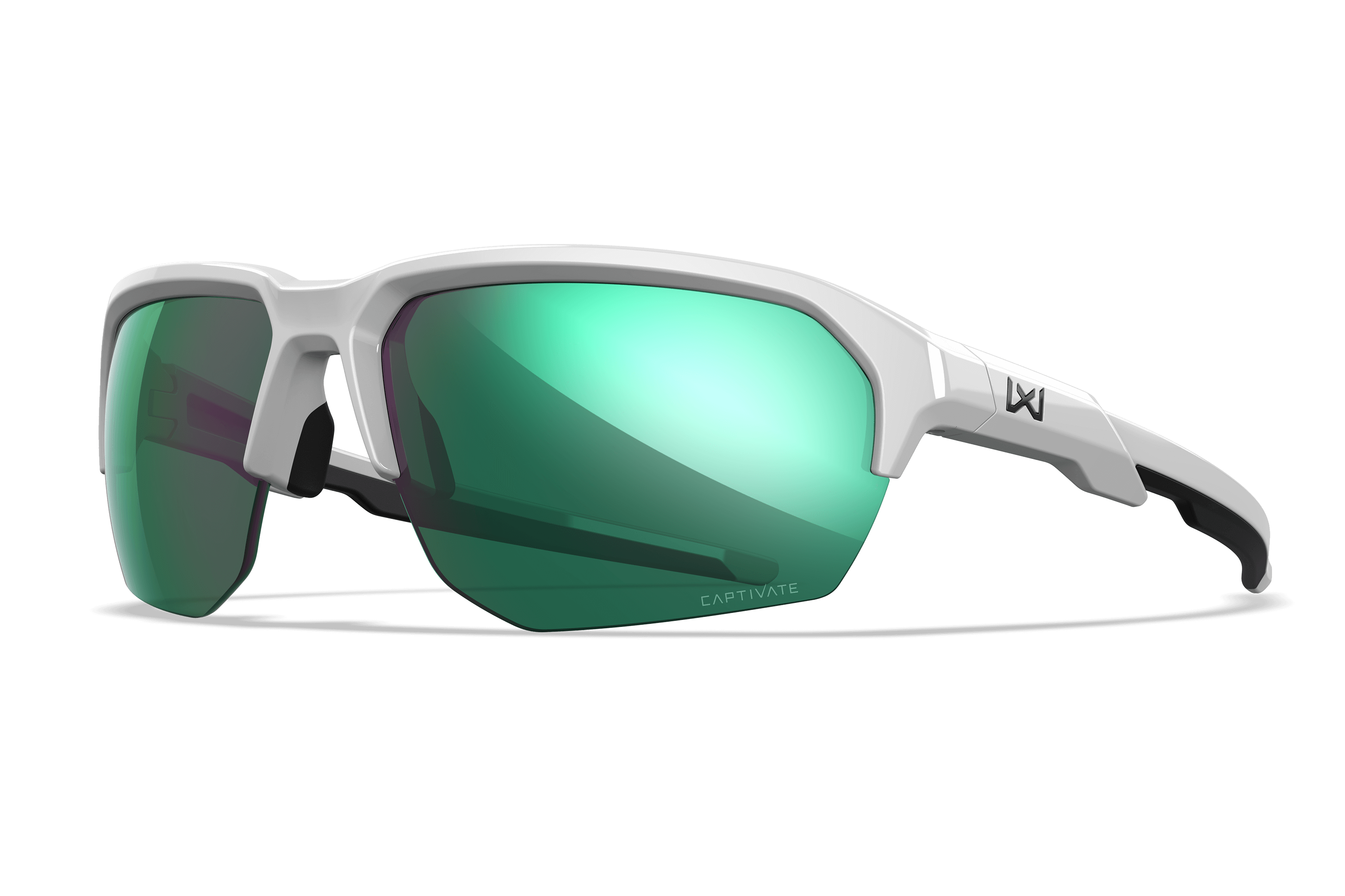 WX JAKL Sunglasses - CAPTIVATE™ Polarized Green Mirror Lenses