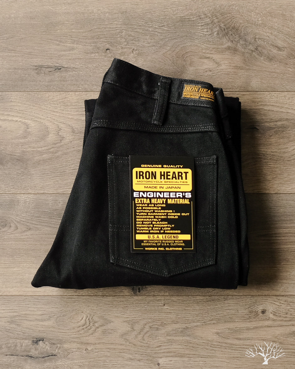 Iron Heart - IH-829-BLK - 21oz Serge Work Pants - Black – Withered Fig