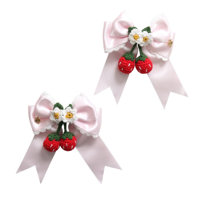 USED】ゆらゆらいちごのサテンリボンクリップ | BABY, THE STARS SHINE