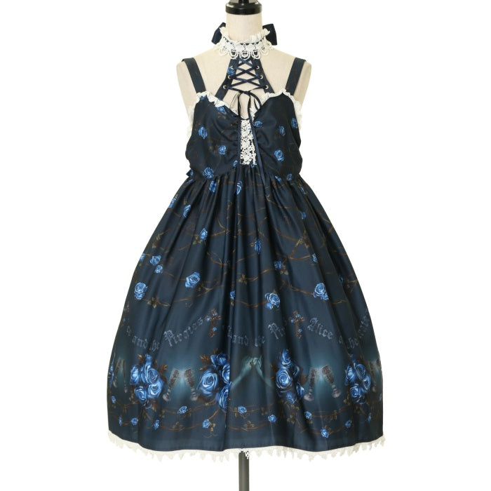 USED】薔薇の誓い～愛と裏切りの輪舞曲～柄ジャンパースカートⅡ