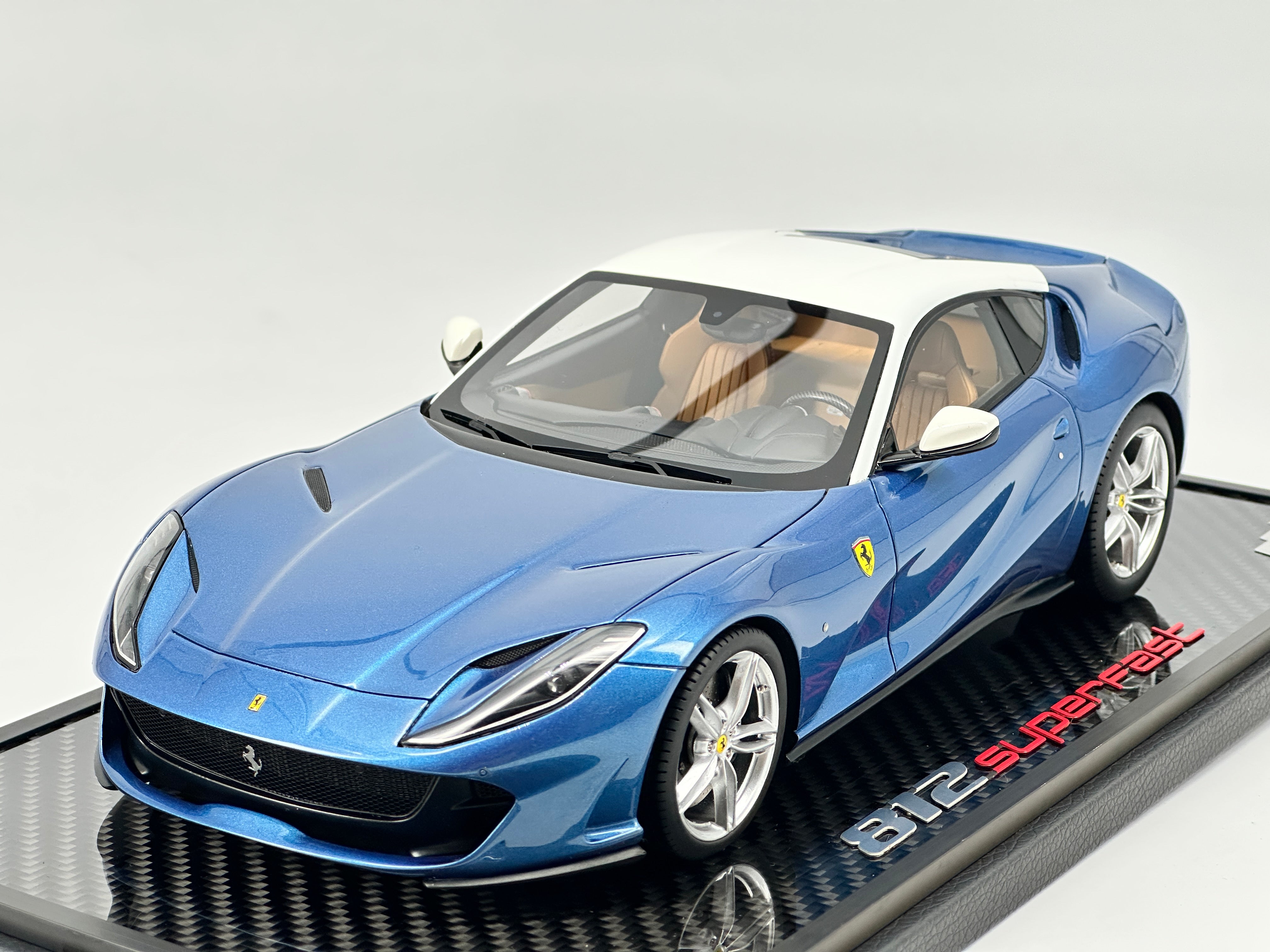 BBR 1/18 Ferrari 812 Superfast Light Metallic Blue Limited Edition