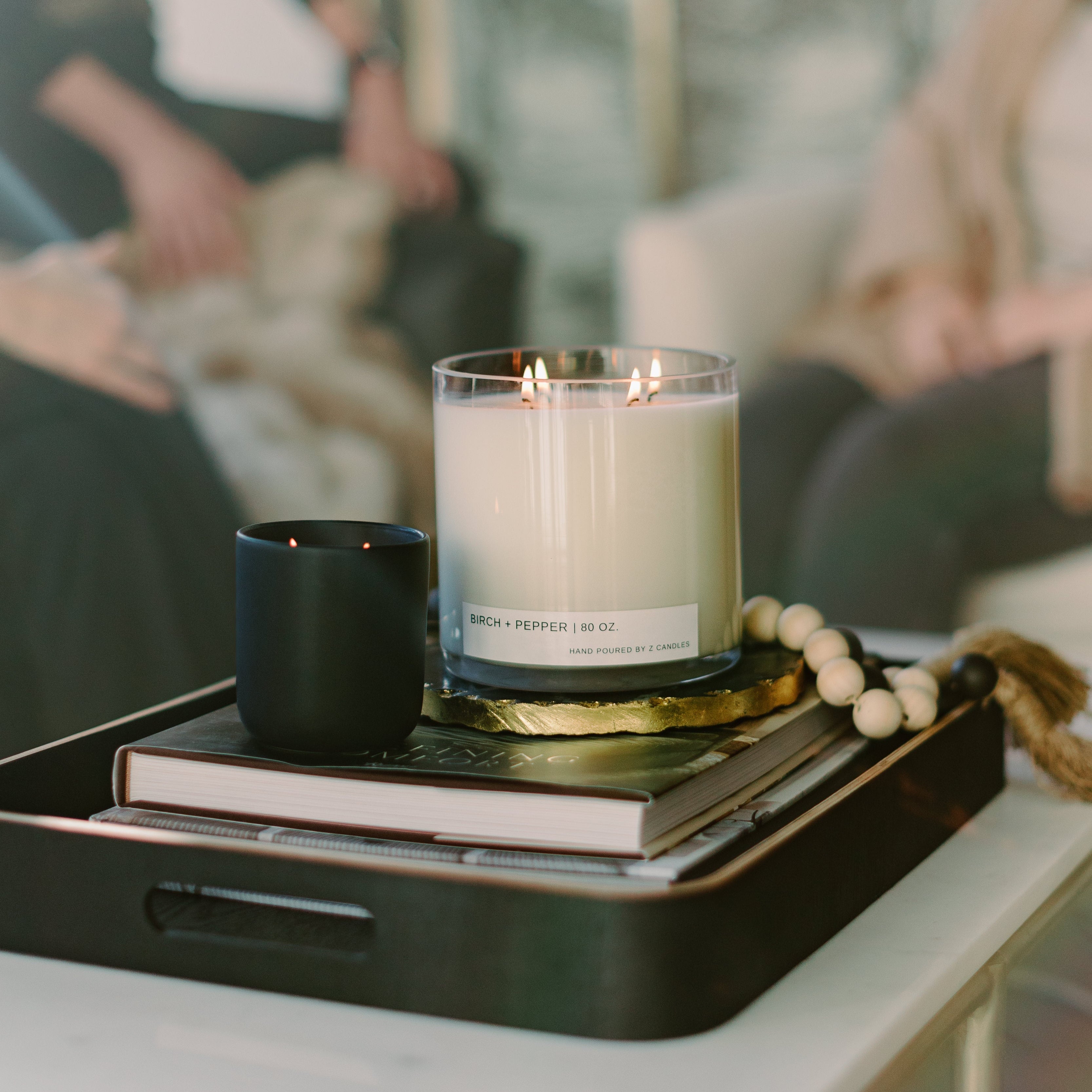 4 wick clear glass – Z CANDLES