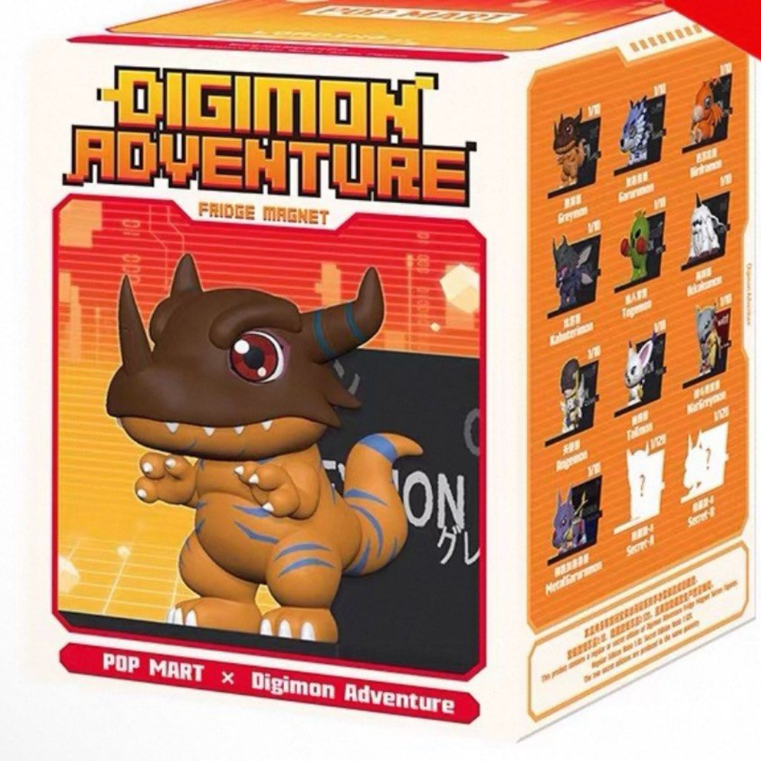 Digimon -Popmart x Digimon Adventure Fridge Magnet Figure (Blind Box)