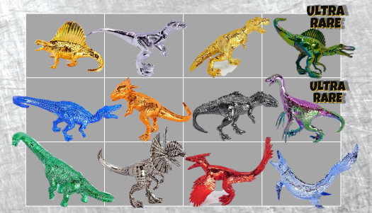 ジュラシック・ワールド キャプティブズ メタリック 1箱12個入り