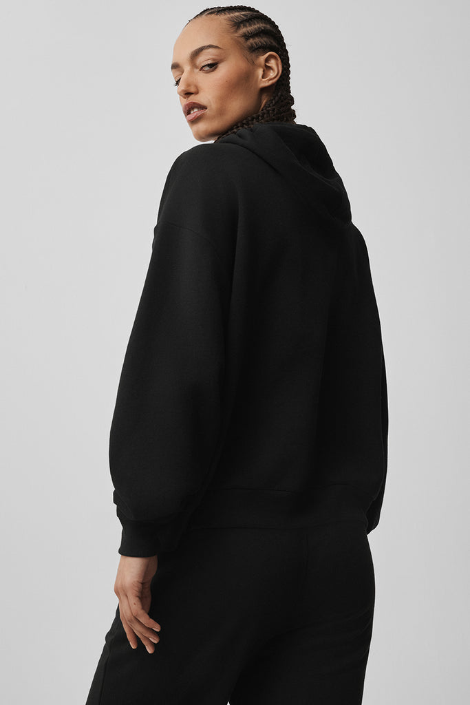 Accolade Full Zip Hoodie - Black | ALO