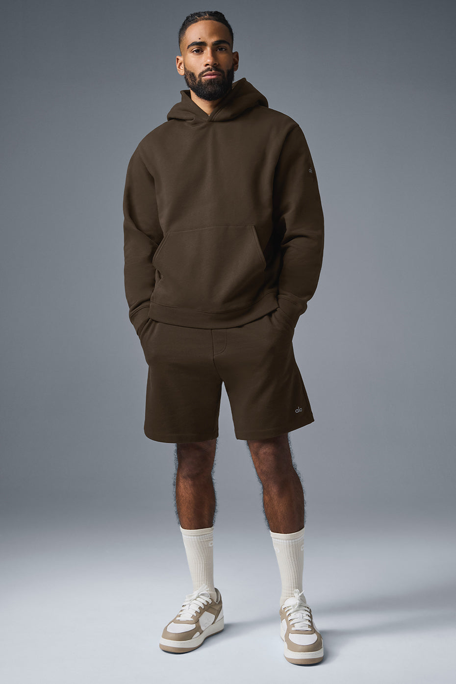 Renown Heavy Weight Hoodie - Espresso | ALO