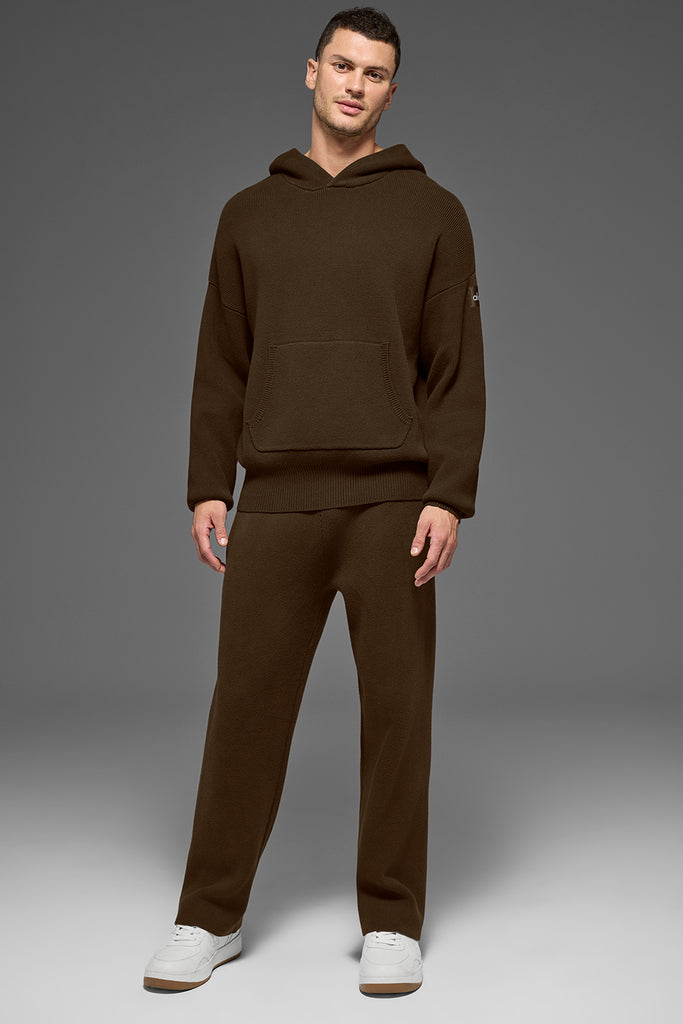 Scholar Hooded Sweater - Espresso | ALO