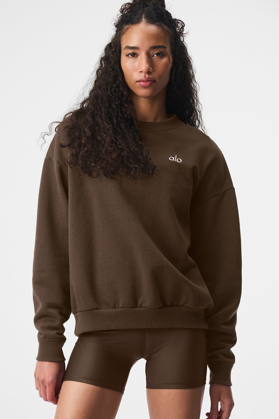 Accolade Crew Neck Pullover - Espresso | ALO