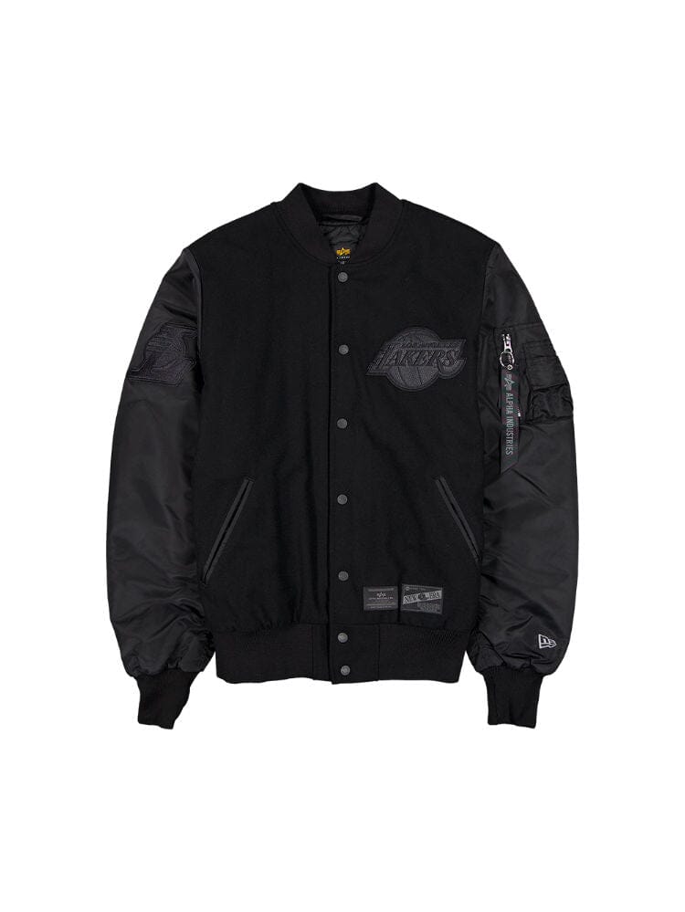 Los Angeles Lakers X Alpha X New Era Wool Varsity MA-1 Bomber