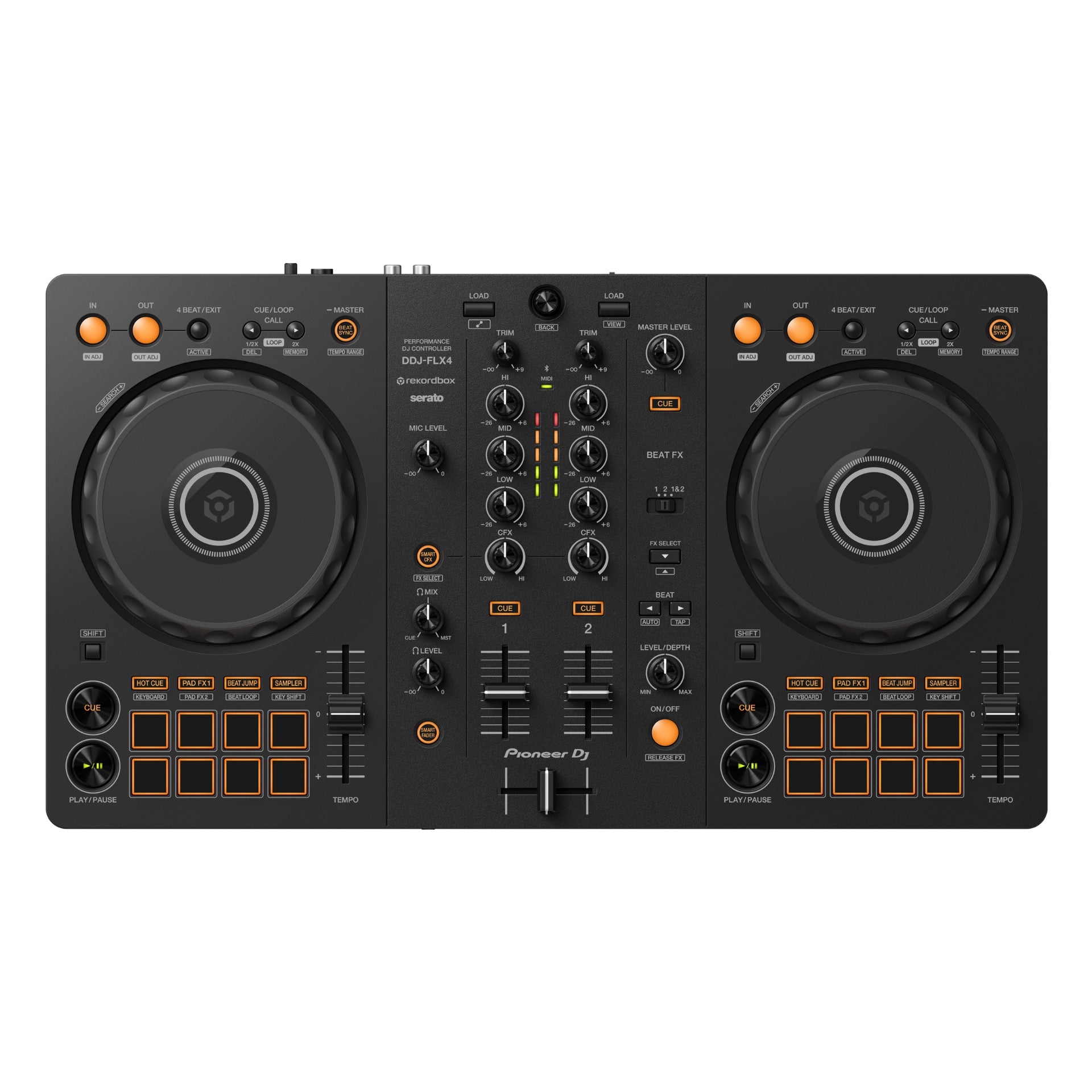 Pioneer DDJ-FLX4 2-Channel DJ Controller for Rekordbox & Serato DJ