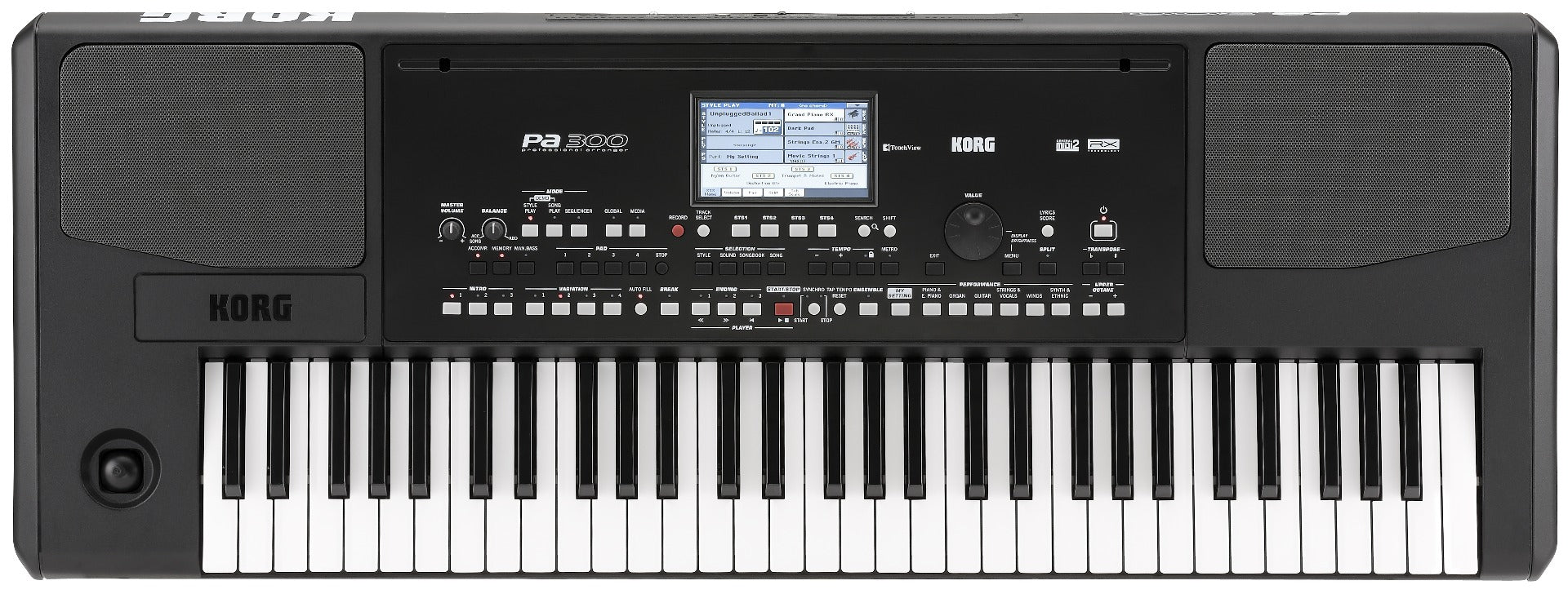 Korg PA300 61-Key Arranger Workstation with Built In Speakers