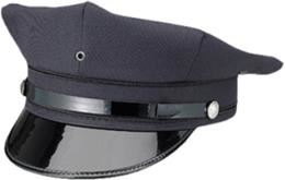 W. Alboum Comfort Fit 8 Point Navy Blue Police Cap w/ Long Visor