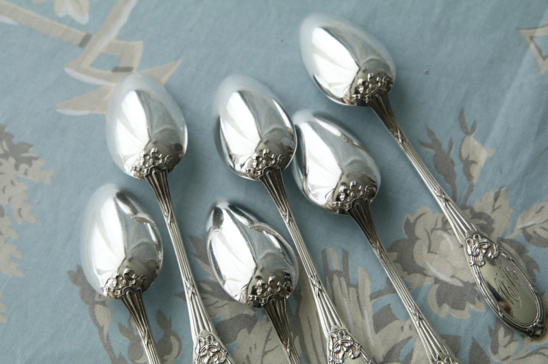 mio【Boulenger/アザミ】フランスアンティーク☆純銀P スプーン mio様