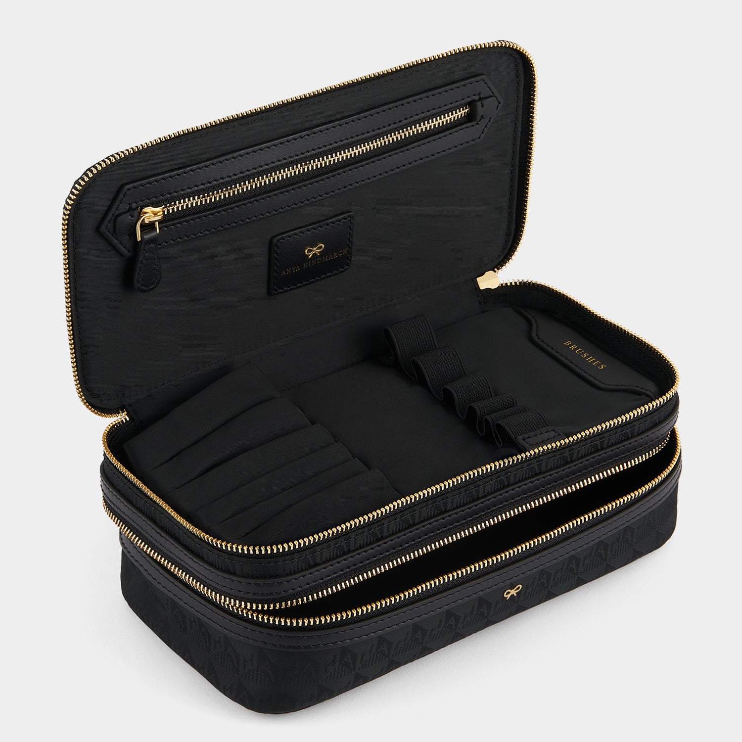 アニヤハインドマーチ コスメポーチ ブラシセット トラベル AH ロゴ